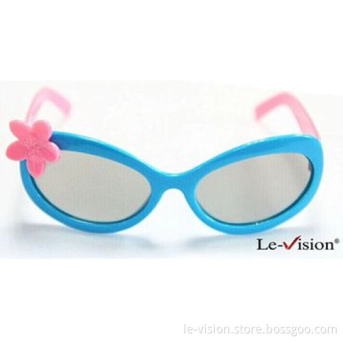 Passive Kid's 3D Glasses for Polarized Modulator, DLP Projector and Server